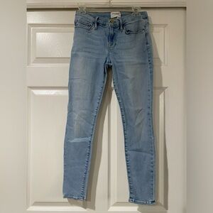 Frame‎ Le Skinny De Jeanne Crop Blue Jeans Size 27